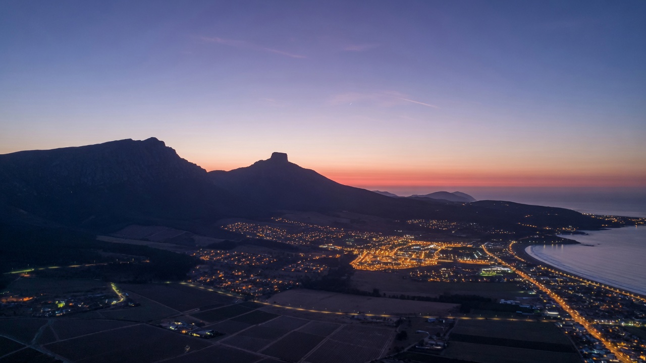 Aerial view of the Helderberg Basin